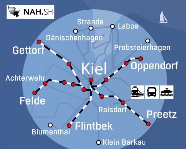 Nahverkehrsbereichkarte