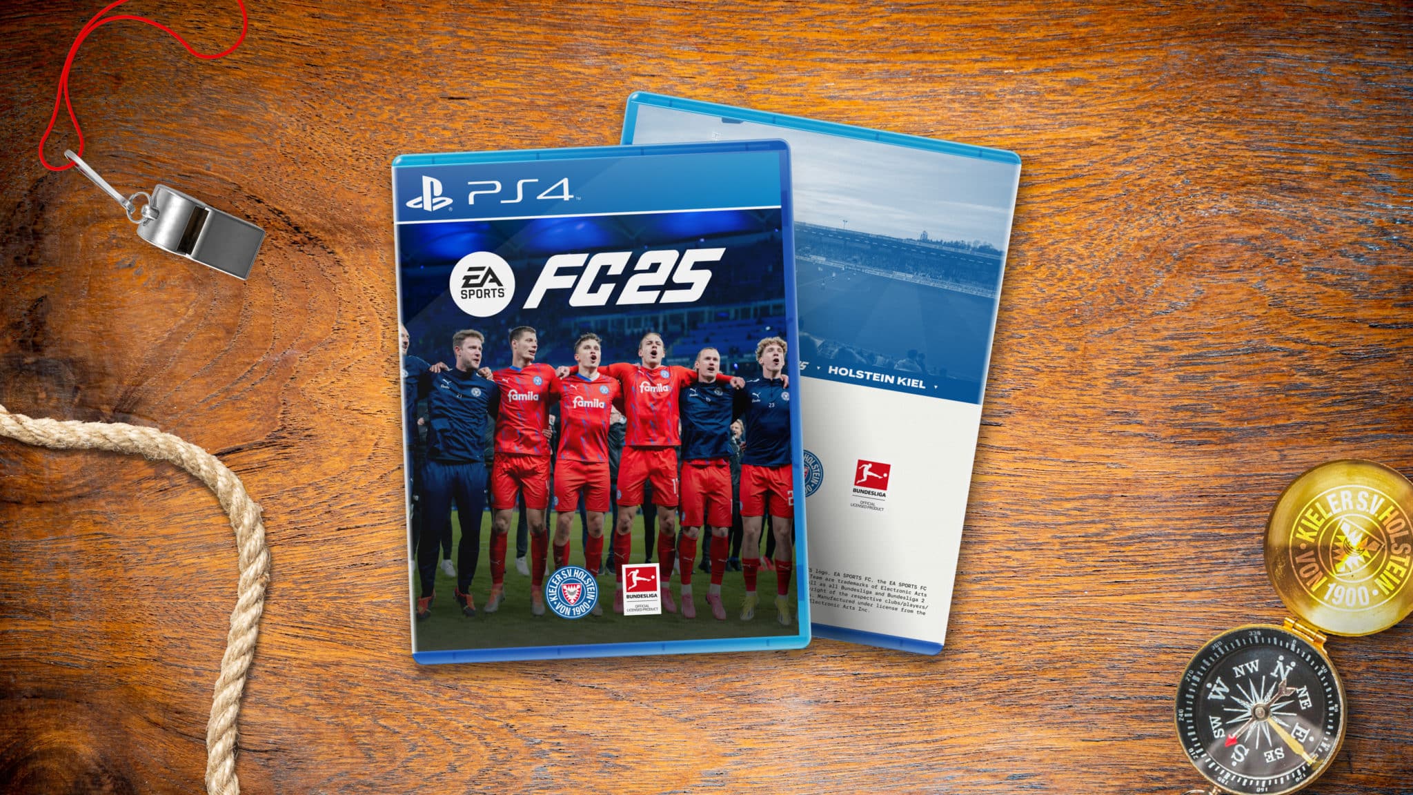 Das EA FC 25 Cover im Holstein Kiel-Design.